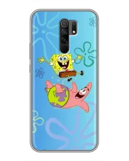 Чехол для Xiaomi Redmi 9 с картинкой «Спанч Боб и Патрик» Чехол для Xiaomi Redmi 9 с картинкой «Спанч Боб и Патрик»