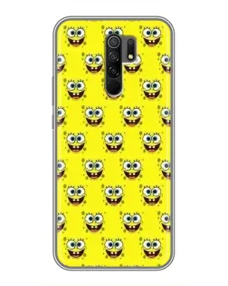 Чехол для Xiaomi Redmi 9 с картинкой «Паттерн Губка Боб» Чехол для Xiaomi Redmi 9 с картинкой «Паттерн Губка Боб»