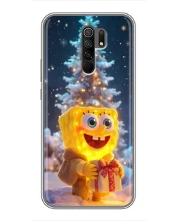 Чехол для Xiaomi Redmi 9 с картинкой «Рождественский Спанч Боб» Чехол для Xiaomi Redmi 9 с картинкой «Рождественский Спанч Боб»