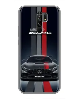 Чехол для Xiaomi Redmi 9 с картинкой «Mercedes — белый карбон» Чехол для Xiaomi Redmi 9 с картинкой «Mercedes — белый карбон»
