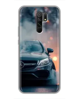 Чехол для Xiaomi Redmi 9 с картинкой «Mercedes — ночной город» Чехол для Xiaomi Redmi 9 с картинкой «Mercedes — ночной город»