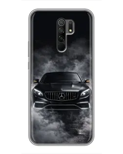 Чехол для Xiaomi Redmi 9 с картинкой «Mercedes в дыму» Чехол для Xiaomi Redmi 9 с картинкой «Mercedes в дыму»