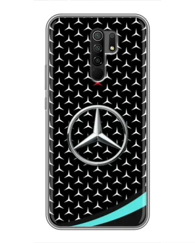 Чехол для Xiaomi Redmi 9 с картинкой «Mercedes — бирюзовый акцент» Чехол для Xiaomi Redmi 9 с картинкой «Mercedes — бирюзовый акцент»