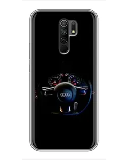 Чехол для Xiaomi Redmi 9 с картинкой «Салон Audi — руль» Чехол для Xiaomi Redmi 9 с картинкой «Салон Audi — руль»