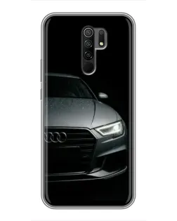 Чехол для Xiaomi Redmi 9 с картинкой «Audi — детализация кузова» Чехол для Xiaomi Redmi 9 с картинкой «Audi — детализация кузова»