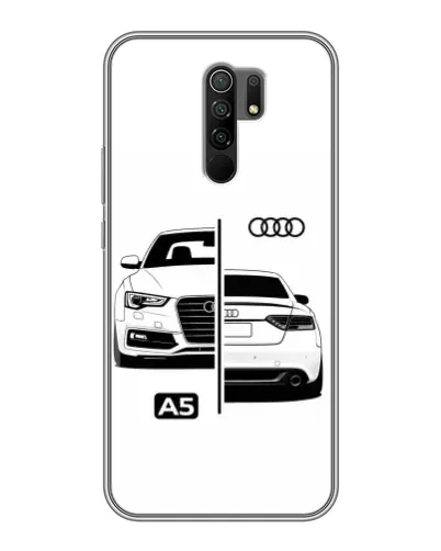 Чехол для Xiaomi Redmi 9 с картинкой «Audi — контрастный дизайн» Чехол для Xiaomi Redmi 9 с картинкой «Audi — контрастный дизайн»