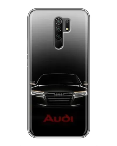 Чехол для Xiaomi Redmi 9 с картинкой «Audi — градиентный контур» Чехол для Xiaomi Redmi 9 с картинкой «Audi — градиентный контур»