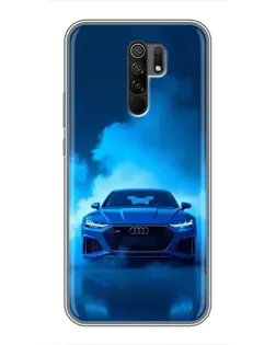 Чехол для Xiaomi Redmi 9 с картинкой «Audi — голубая энергия»
