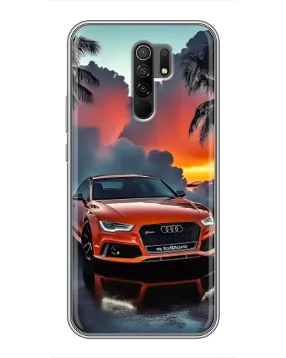 Чехол для Xiaomi Redmi 9 с картинкой «Audi — закат» Чехол для Xiaomi Redmi 9 с картинкой «Audi — закат»