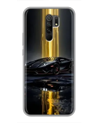 Чехол для Xiaomi Redmi 9 с картинкой «Ночной Lamborghini драйв»