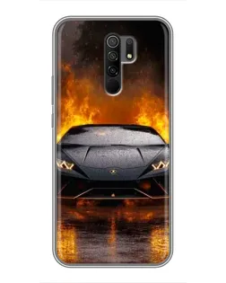Чехол для Xiaomi Redmi 9 с картинкой «Lamborghini в огне» Чехол для Xiaomi Redmi 9 с картинкой «Lamborghini в огне»