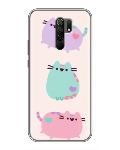 Чохол для Xiaomi Redmi 9 з картинкою «Pusheen тріо» Чохол для Xiaomi Redmi 9 з картинкою «Pusheen тріо»