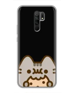 Чохол для Xiaomi Redmi 9 з картинкою «Пушин на чорному»