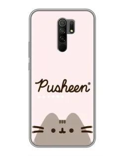 Чохол для Xiaomi Redmi 9 з картинкою «Pusheen логотип»