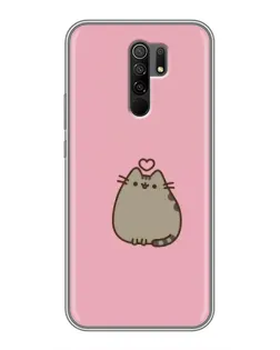 Чохол для Xiaomi Redmi 9 з картинкою «Pusheen серце»