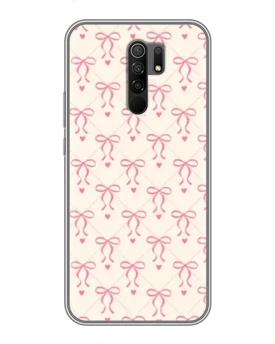 Чехол для Xiaomi Redmi 9 с картинкой «Розовые бантики Coquette»