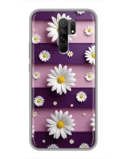 Чехол для Xiaomi Redmi 9 с картинкой «Ромашки на фиолетовом» Чехол для Xiaomi Redmi 9 с картинкой «Ромашки на фиолетовом»
