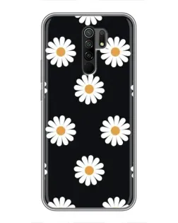 Чехол для Xiaomi Redmi 9 с картинкой «Ромашки на черном» Чехол для Xiaomi Redmi 9 с картинкой «Ромашки на черном»