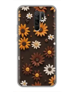 Чехол для Xiaomi Redmi 9 с картинкой «Узор из маленьких подсолнухов» Чехол для Xiaomi Redmi 9 с картинкой «Узор из маленьких подсолнухов»