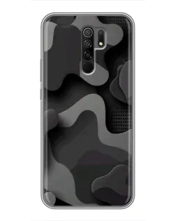Чехол для Xiaomi Redmi 9 с картинкой «Темный абстрактный камуфляж» Чехол для Xiaomi Redmi 9 с картинкой «Темный абстрактный камуфляж»
