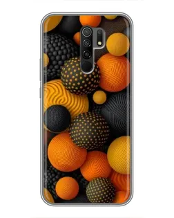 Чехол для Xiaomi Redmi 9 с картинкой «Объемные оранжевые сферы» Чехол для Xiaomi Redmi 9 с картинкой «Объемные оранжевые сферы»