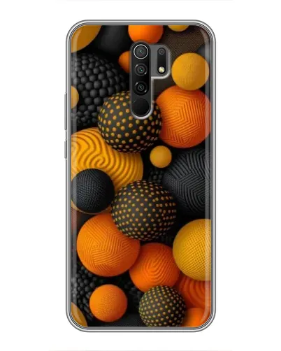 Чохол для Xiaomi Redmi 9 з картинкою «Об'ємні помаранчеві сфери» Чохол для Xiaomi Redmi 9 з картинкою «Об'ємні помаранчеві сфери»
