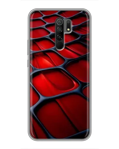 Чохол для Xiaomi Redmi 9 з картинкою «Червона глянцева сітка» Чохол для Xiaomi Redmi 9 з картинкою «Червона глянцева сітка»