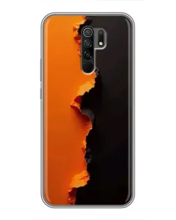 Чехол для Xiaomi Redmi 9 с картинкой «Оранжевый разлом» Чехол для Xiaomi Redmi 9 с картинкой «Оранжевый разлом»