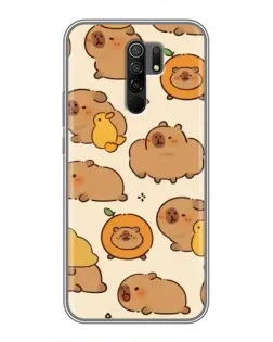Чохол для Xiaomi Redmi 9 з картинкою «Капібари з апельсинами» Чохол для Xiaomi Redmi 9 з картинкою «Капібари з апельсинами»