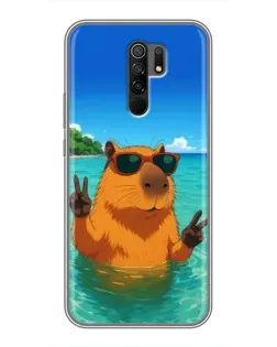 Чохол для Xiaomi Redmi 9 з картинкою «Морська капібара»