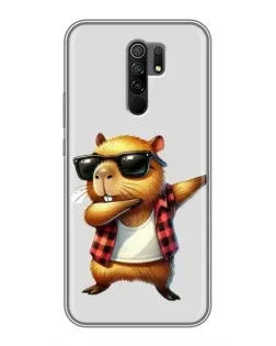 Чохол для Xiaomi Redmi 9 з картинкою «Капібара репер даб»