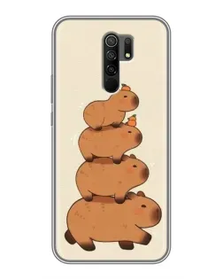 Чохол для Xiaomi Redmi 9 з картинкою «Вежа з капібар»