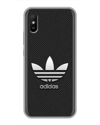 Чехол для Xiaomi Redmi 9A с картинкой «Adidas Карбоновая текстура»