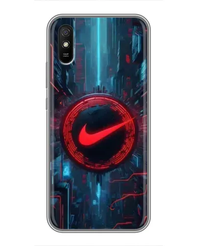 Чехол для Xiaomi Redmi 9A с картинкой «Техногенный стиль Nike» Чехол для Xiaomi Redmi 9A с картинкой «Техногенный стиль Nike»