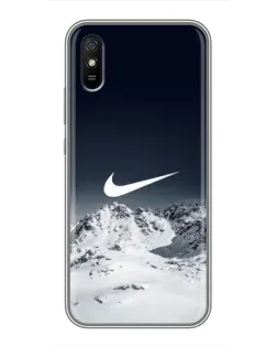 Чехол для Xiaomi Redmi 9A с картинкой «Nike — зимние горы» Чехол для Xiaomi Redmi 9A с картинкой «Nike — зимние горы»