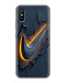 Чехол для Xiaomi Redmi 9A с картинкой «Объемный логотип Найк» Чехол для Xiaomi Redmi 9A с картинкой «Объемный логотип Найк»