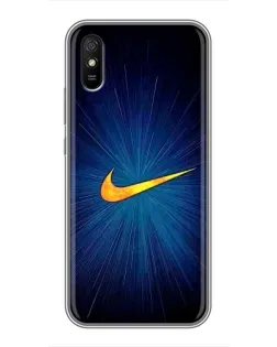 Чехол для Xiaomi Redmi 9A с картинкой «Синий пульс Nike» Чехол для Xiaomi Redmi 9A с картинкой «Синий пульс Nike»