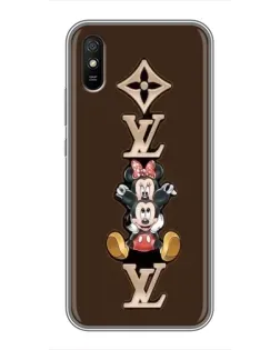 Чехол для Xiaomi Redmi 9A с картинкой «LV и Микки Маус»