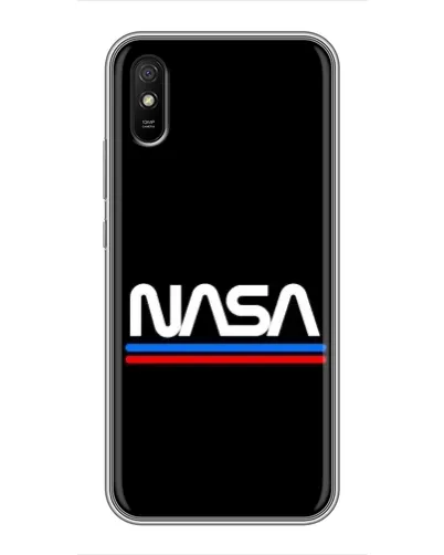 Чехол для Xiaomi Redmi 9A с картинкой «NASA — классика Red Blue» Чехол для Xiaomi Redmi 9A с картинкой «NASA — классика Red Blue»