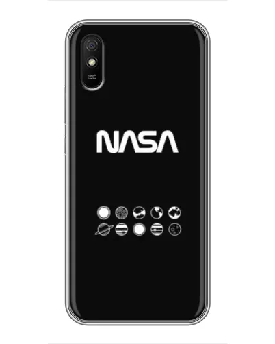Чехол для Xiaomi Redmi 9A с картинкой «NASA — технический принт» Чехол для Xiaomi Redmi 9A с картинкой «NASA — технический принт»