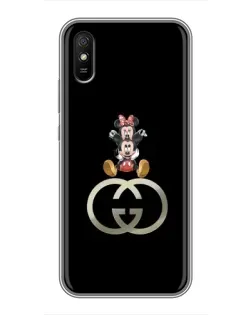 Чохол для Xiaomi Redmi 9A з картинкою «Мінні Маус на лого»