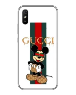 Чохол для Xiaomi Redmi 9A з картинкою «Міккі Маус Gucci — смуги»