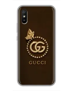 Чохол для Xiaomi Redmi 9A з картинкою «Gucci — золотий метелик»