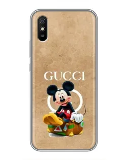 Чохол для Xiaomi Redmi 9A з картинкою «Міккі Маус Gucci — крафт»