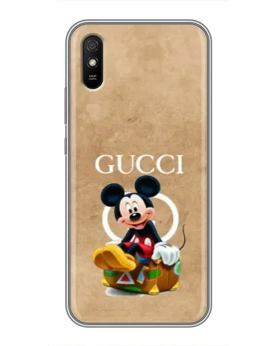 Чехол для Xiaomi Redmi 9A с картинкой «Микки Маус Gucci — крафт»