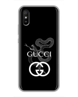 Чохол для Xiaomi Redmi 9A з картинкою «Gucci — срібна змія»