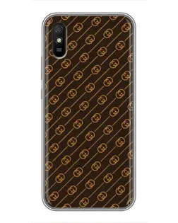 Чохол для Xiaomi Redmi 9A з картинкою «Gucci — золоті діагоналі»
