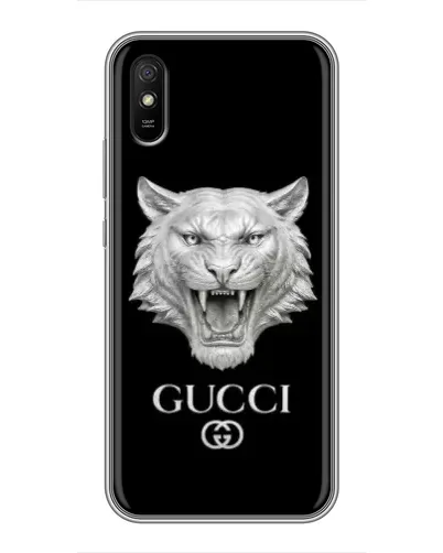Чехол для Xiaomi Redmi 9A с картинкой «Gucci — серебряный лев» Чехол для Xiaomi Redmi 9A с картинкой «Gucci — серебряный лев»