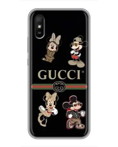 Чехол для Xiaomi Redmi 9A с картинкой «Gucci — герои Disney и монограмма» Чехол для Xiaomi Redmi 9A с картинкой «Gucci — герои Disney и монограмма»