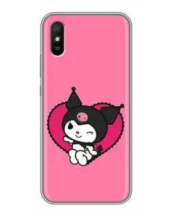 Чохол для Xiaomi Redmi 9A з картинкою «Kuromi — любов у серці»